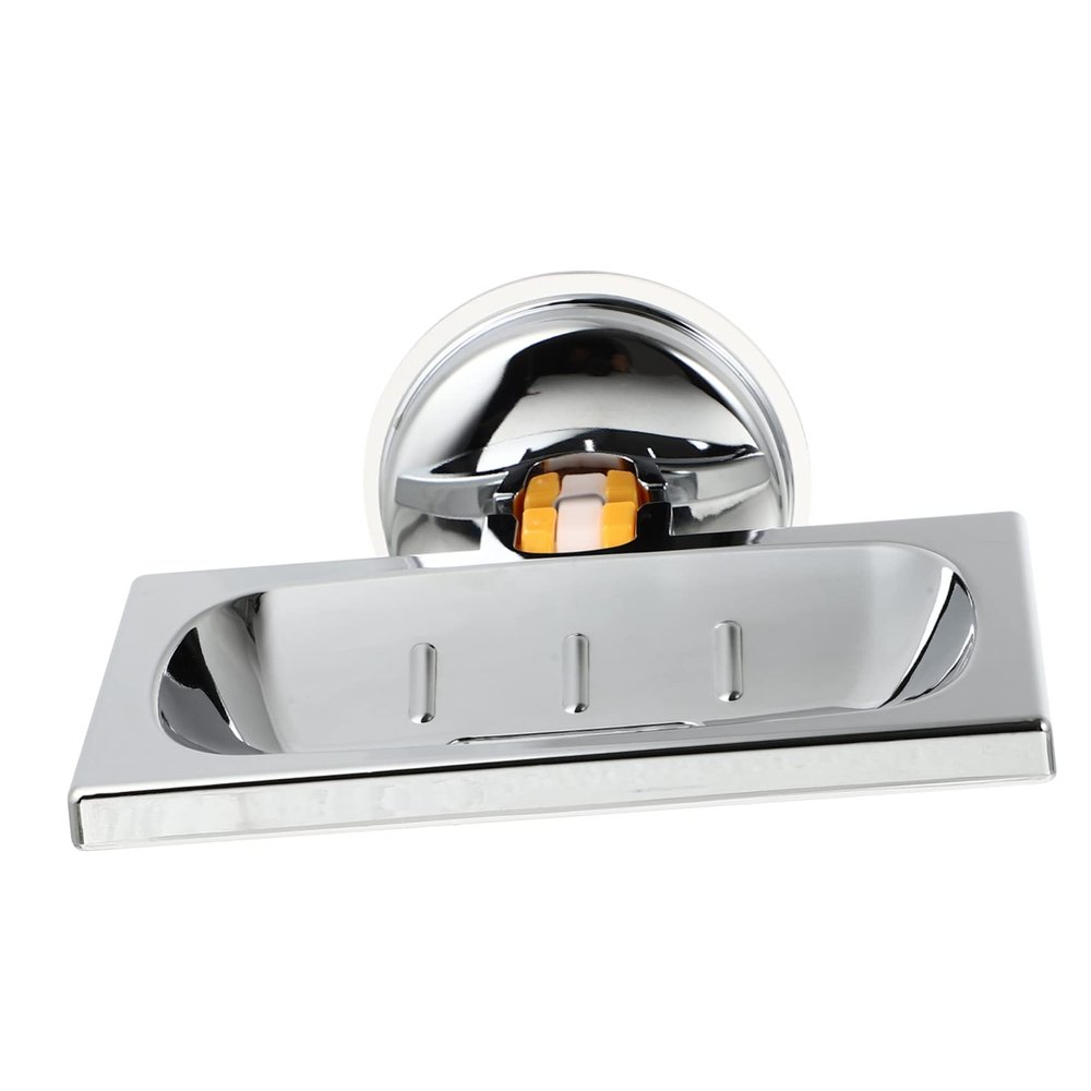 Ciieeo 2pcs Suction Cup Soap Tray Punch Soap Holder for Kitchen Sink Draining for Bathroom for Shower Wall Mounted