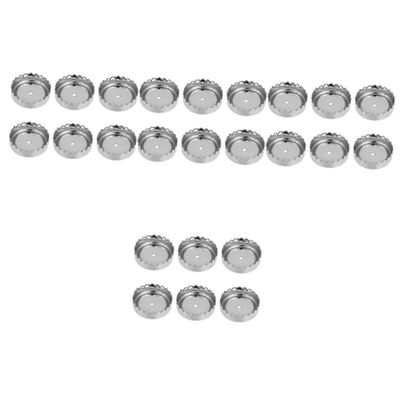 Ciieeo 4sets Stainless Steel Soap Holder Caps Magnetic Drain Rack Caps Bathroom Supplies Soap Dish Drainage 6pcs*4