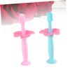 Beaupretty 2pcs Silicone Toothbrush for Manual Training Toothbrush Bristles Protective Baffle for Boy Girl Oral Care view 2