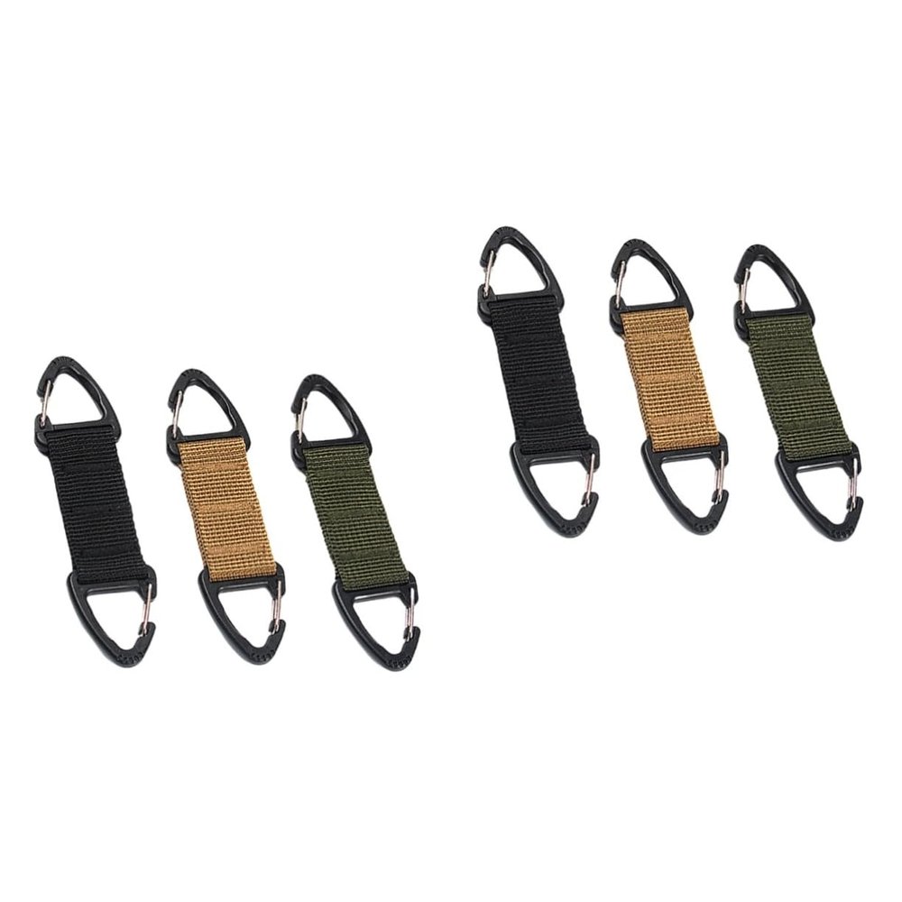 FRCOLOR 6pcs Mask Hook Slip Nylon Mask Ear Hook Strap Backpack Buckles for Daily Use and Outdoor Activities