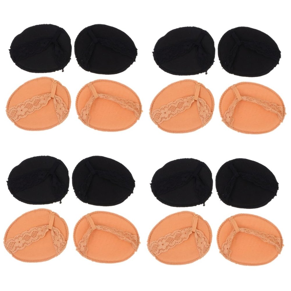 FRCOLOR 8pairs Antiskid Front Sole Shoes Pads High-Heeled Shoes Pads Foot for Comfortable Walking and Standing Hard Floors