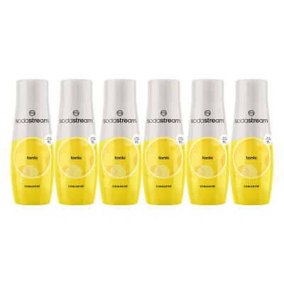 Concentrs SODASTREAM - Lot de 6 concentrs Tonic - Jusqu'a 54L de boissons - 440 ml