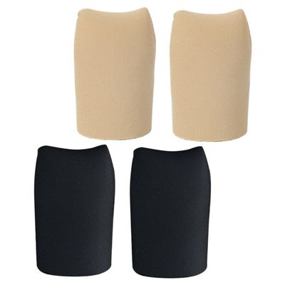 Anneome 2pairs Wear Protective Cover Toe Caps for Runners Soft Silicone Lining Closed Toe Sleeves for Shoe Comfort