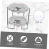 Ciieeo Bear Head Ceramic Soap Dish Soap Container Self-draining for Bathroom Countertop Use view 4
