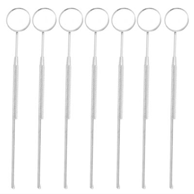 7Pcs Dental Mirror for Teeth Inspection Stainless Steel Oral Mirrors