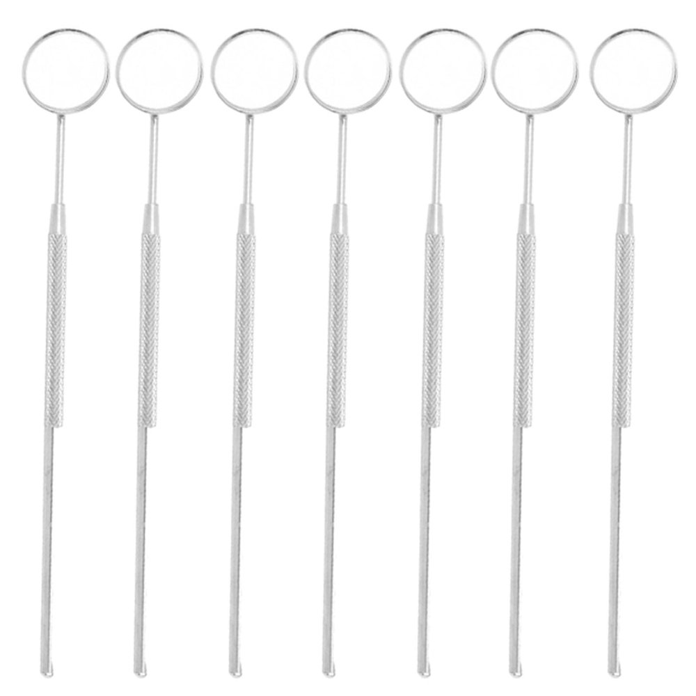 7Pcs Dental Mirror for Teeth Inspection Stainless Steel Oral Mirrors