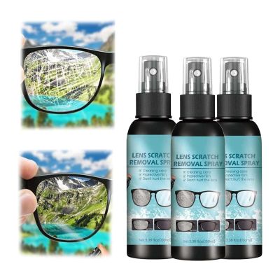 2024 New Lens Scratch Remover,Eye Glass Cleaners Spray,Eyeglass Scratch Remover,Scratch Remover for Sunglasses,Eyeglass Cleaning Tools for Lenses Screens,Sunglass Scratch Remover (3PC)