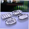 Ciieeo 2pcs Stainless Steel Soap Dish Double Layer Tray Drainer Soap Holder for Bathroom Kitchen Shower view 3