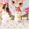 Fangleland 36 Pieces Pink Giraffe Cupcake Toppers for Girls - Giraffe Baby Shower Party Decorations, Giraffe Theme Dessert Table Cake Decors Picks Party Favors Supplies view 4