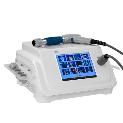Shockwave Therapy Machine, Multifunctional Shockwave Therapy Devices, Shockwave Physiotherapy Instrument with 5 Massage Head, for Back Waist Leg and Golf Elbow Relief Pain