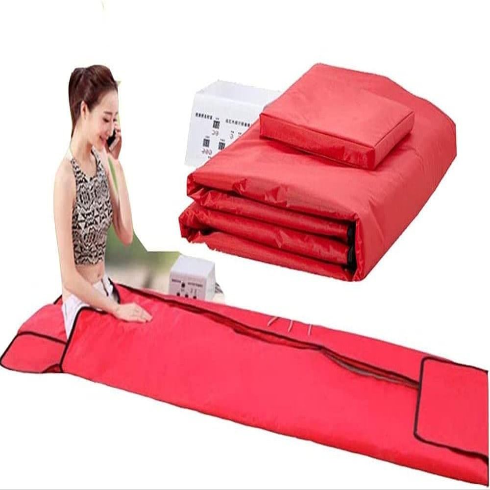 Portable Sauna, Far-Infrared Sauna Blanket, Professional Ion Sauna Sweat Steaming Blanket Detox Therapy Anti Ageing Beauty Machine for Body Shape Slimming Weight Detox