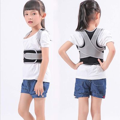 ZJDNBVZS Posture Corrector Back Shoulder Lumbar Waist Support Belt Prevent myopia with humpback and chest Posture Comfortable Body Architect Trainer (Color : Blue, Size : M) favorite gift