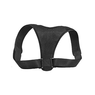 ZJDNBVZS Posture Corrector Adjustable Back Fracture Support Men Women Back Clavicle Spine Shoulder Correction Brace Belt Strap (Color : Type A, Size : M) favorite gift
