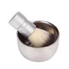 FOMIYES 2pcs Men Beard Cleaning Brush Metal Mixing Bowl for Beard Grooming Kit Facial Care view 1