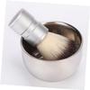 FOMIYES 2pcs Men Beard Cleaning Brush Metal Mixing Bowl for Beard Grooming Kit Facial Care view 4