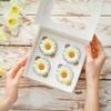 22 x Pre-Cut Cream Daisy Flower Gerbera Edible Wafer Cupcake Toppers Cake Decoration Decor view 2