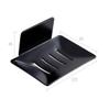 Ciieeo 2pcs Punch Wall Mount Soap Dish Holder Draining Soap Rack Box for Bathroom Wall Hanging Tray Storage for Shower Tray and Bathroom Storage view 2