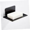 Ciieeo 2pcs Punch Wall Mount Soap Dish Holder Draining Soap Rack Box for Bathroom Wall Hanging Tray Storage for Shower Tray and Bathroom Storage view 3