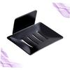 Ciieeo 2pcs Punch Wall Mount Soap Dish Holder Draining Soap Rack Box for Bathroom Wall Hanging Tray Storage for Shower Tray and Bathroom Storage view 4