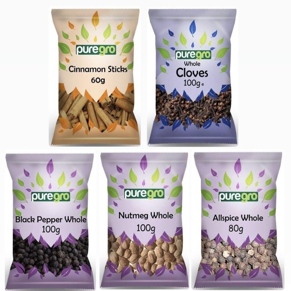 Puregro Authentic Gourmet Whole Spice Selection (Pack of 5)