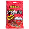 Million Sour Spaghetti 180g x Pack of 6 - Strawberry - Enjoy These Chewy Million Sweets For a Delicious Sweet Treat - Flavour: Bubblegum view 2