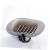 Ciieeo 2pcs Box Wall-mounted Soap Box Drainage Soap Holder Hooks Grey for Bathroom Kitchen view 2