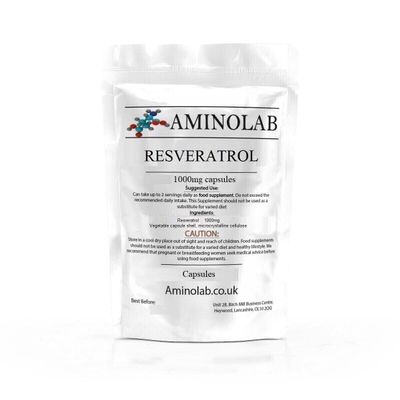 Aminolab - Resveratrol - MAX Strength 1000mg 30 Capsules