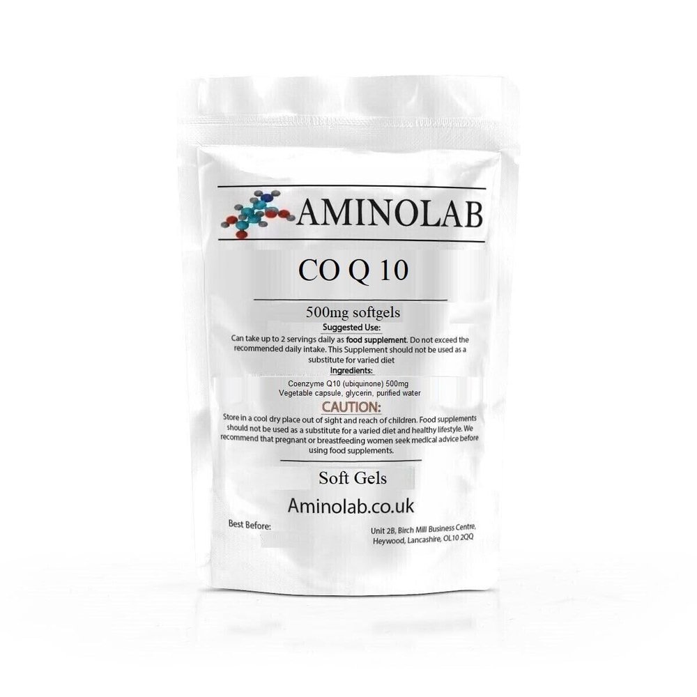 Aminolab - CO Enzyme Q10 (COQ10) 500mg 60 Soft gels