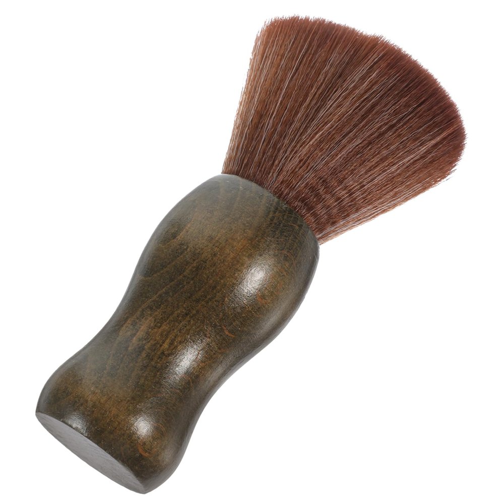 Didiseaon Male Shaving Brush Beard Cleaning Brush with Nylon Bristles, Single Color Handle, Portable Grooming Tool for Mens Beard Care and Mustache Shaving, Random Handle Random Color