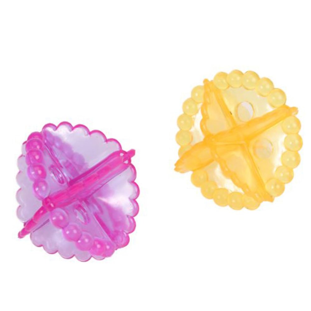 Beavorty 4pcs Reusable Laundry Balls for Washing Clothes Natural Suitable for Tumble Dryer and Laundry Random Color