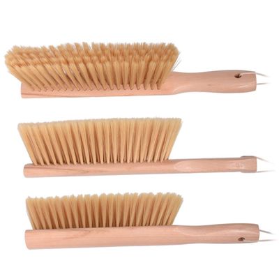 Beavorty Long Handled Duster Sofa Cleaning Brush Practical Bed Brush Soft Hair Comfortable Grip Solid Wood Handle Easy to Store