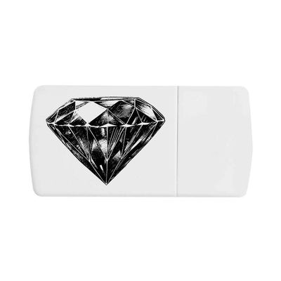 'Sketchy Diamond ' Pill Box with Tablet Splitter (PI00028000)
