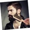 Beaupretty 3pcs Salon Beard Grooming Brush Double-sided Styling Oil Brush for Shredded Hair Reliable Beard Cleaning Tool for Men view 2