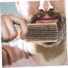Beaupretty 3pcs Salon Beard Grooming Brush Double-sided Styling Oil Brush for Shredded Hair Reliable Beard Cleaning Tool for Men view 4