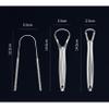 U-Shaped Tongue Cleaner Metal Tongue Scraper 410 High Quality Stainless Steel Ergonomic Design with Smooth Surface Removes Tongue Coating Keeps Breath Fresh and Easy to Clean (C) view 2