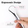U-Shaped Tongue Cleaner Metal Tongue Scraper 410 High Quality Stainless Steel Ergonomic Design with Smooth Surface Removes Tongue Coating Keeps Breath Fresh and Easy to Clean (C) view 4