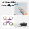 Dhoptical Contact Lens Cases, 8 Pack Black, Mini Portable Kit Plastic, Waterproof, Ideal for Travel & Everyday Use view 4