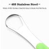 403 Stainless Steel Tongue Scraper Tongue Brush with Individual Box can be reused to Reduce Bad Breath,15.*2.5cm (Green) view 4
