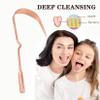 Adjustable Tongue Scraper for Adults,Purple Copper Tongue Cleaner,U-Shape,for Oral Care,Get Rid of Bad Breath,Keep Your Breath Fresh,with Individual Box,13cm view 4