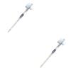 Didiseaon 2pcs Denture Brush False Teeth Cleaning Tool Double-Sided Toothbrush Hard Bristle Brush view 1