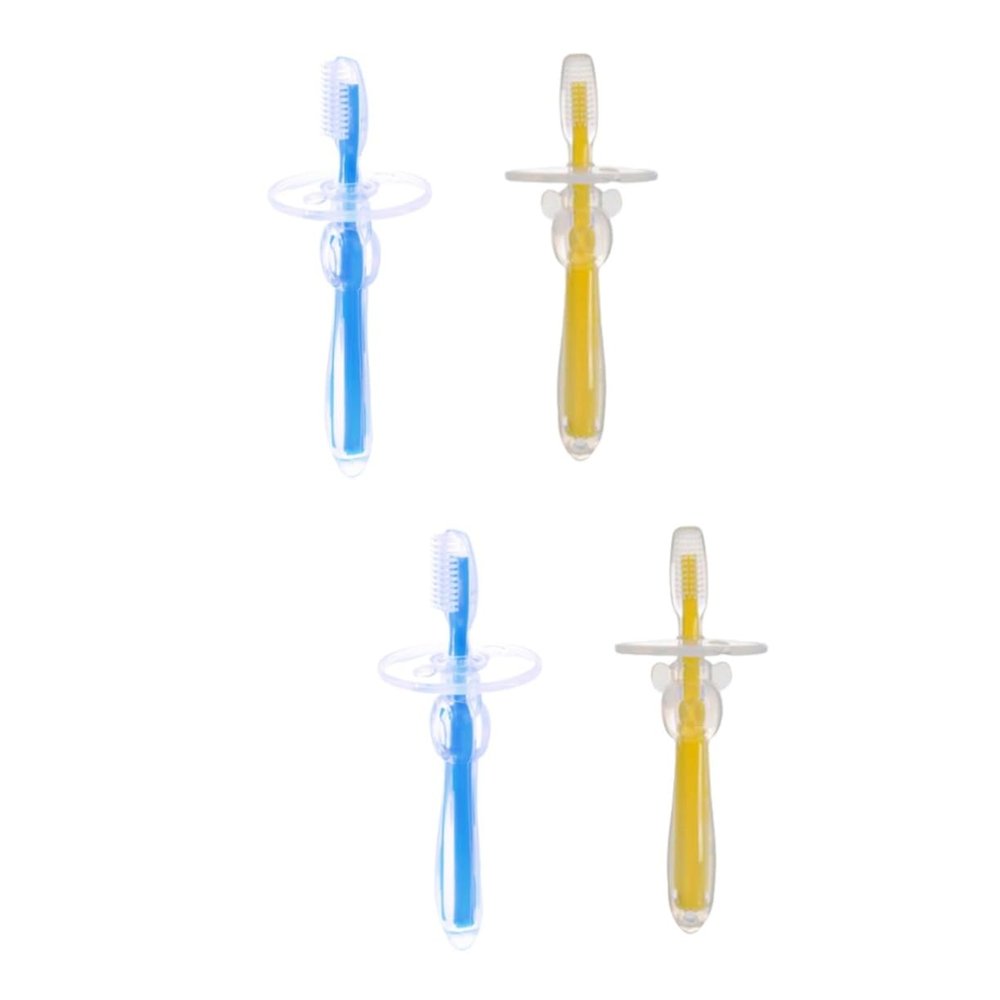 Didiseaon 4pcs Silicone Training Toothbrush Umbrella-Shaped for Boys and Girls Bristle Brush for Years Oral Toothbrush Alternative