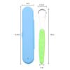403 Stainless Steel Tongue Scraper Tongue Brush with Individual Box can be reused to Reduce Bad Breath,15.*2.5cm (Yellow) view 2