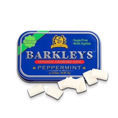 Barkleys Sugar Free Chewing Gum with Peppermint Gum 1 x 30 g