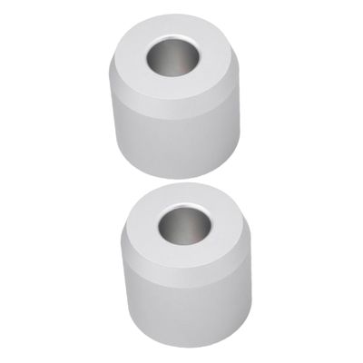 FRCOLOR 2pcs Chrome Mustache Brush Base Stand for Shaving Brush Holder in Barber Salon