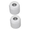 FRCOLOR 2pcs Chrome Mustache Brush Base Stand for Shaving Brush Holder in Barber Salon view 1