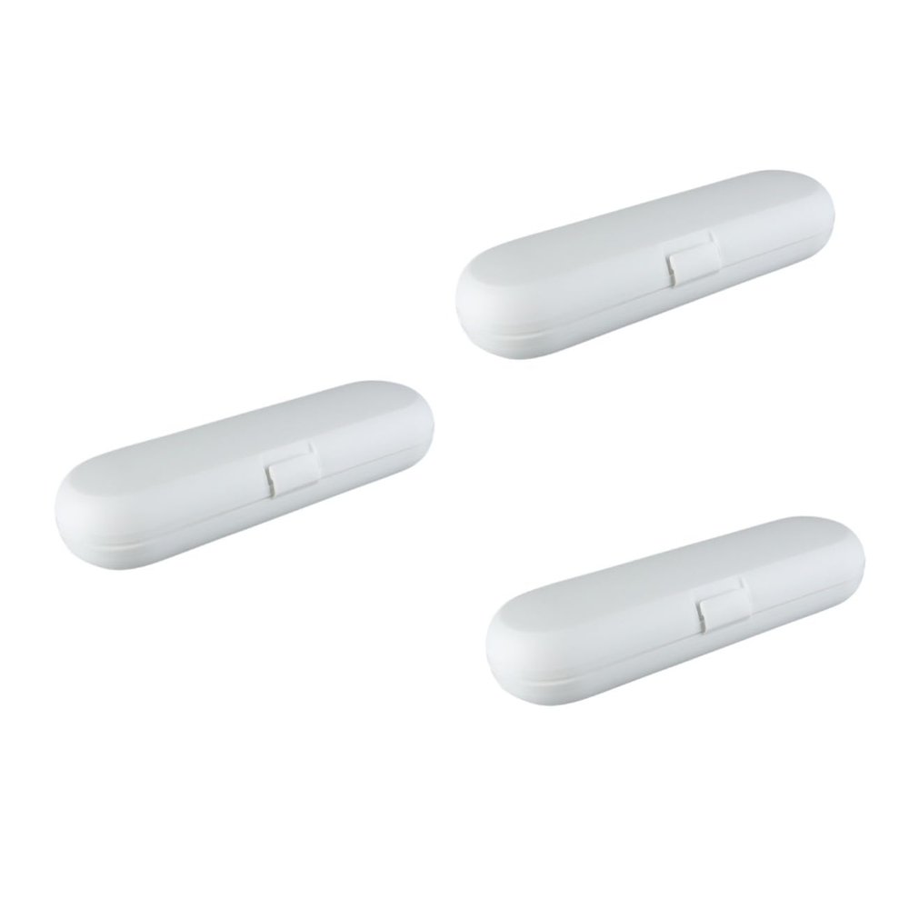 Didiseaon 3pcs Portable Electric Toothbrush Holder Case for Travel Camping Pp Material Toothbrush Storage Box for Traveling and Daily Use