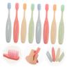 Didiseaon Soft Bristle Childrens Toothbrush 8pcs Candy Color Set Wear-Resistant Manual Toothbrushes for Travel and Home Use Suitable for Babies and Toddlers view 4