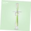 Didiseaon 4pcs Silicone Teether Toothbrush Safe Standing Suction Design for Boy Girl Includes Blue Pink Green Yellow Gentle Gum Relief and Easy Grip Tapered Handle view 4