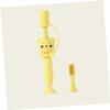 Didiseaon Cartoon Bear Silicone Toothbrush Training Tool for Boy Girl Boys and Girls Bristles Toothbrush Oral Care for First Use Random Color view 4