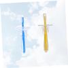 Didiseaon 2pcs Boys and Girls Toothbrushes Years Old Silicone Training Brush Umbrella Shape Brush view 2